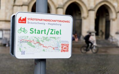 Sternradtour auf dem Städtepartnerschaftsradweg Braunschweig – Magdeburg